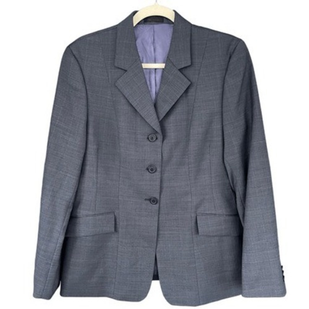 T3 RJ Classics Show Coat Wool‎ Blend Plaid Blazer Equestrian Classic Riding